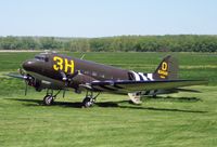 N345AB @ D52 - The history of this classic shows she earned her stripes on the night of 5-6 June 1944 over Normandy. She was a lead a/c dropping paratroopers of the 82d Airborne Division near St. Mère Église, France. - by Ironramper
