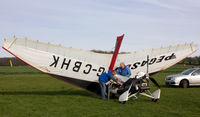 G-CBHK - Wing is detached for road transport at the London Colney Microlight Club - by GarryLakin