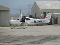 N742JH @ CNO - Just arrived at the hanger area, waiting to be put away - by Helicopterfriend