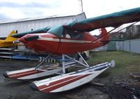 N7LX @ S60 - Piper PA-12 Super Cruiser on floats at Kenmore Air Harbor, Kenmore WA