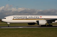 9V-SWO @ EGCC - Singapore Airlines - by Chris Hall