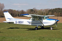 G-BOIY @ EGBR - Cessna 180K, Breighton Airfield's 2012 April Fools Fly-In. - by Malcolm Clarke