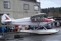 N9666P @ S60 - Piper PA-18-150 Super Cub on floats at Kenmore Air Harbor, Kenmore WA - by Ingo Warnecke