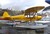 N390CC @ S60 - Piper/Cub Crafters PA-18-150 Top Cub on floats at Kenmore Air Harbor, Kenmore WA