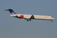 SE-DIN @ EBBR - Flight SK593 is descending to RWY 02 - by Daniel Vanderauwera