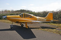 G-CCOR @ EGBR - Falco F-8L, Breighton Airfield's 2012 April Fools Fly-In. - by Malcolm Clarke