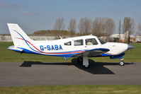 G-SABA @ EGBR - Piper PA-28R-201T Turbo Cherokee Arrow III, Breighton Airfield's 2012 April Fools Fly-In. - by Malcolm Clarke
