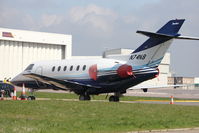 N74NB @ EGGW - 2003 Raytheon Aircraft Company HAWKER 800XP, c/n: 258631 at Luton - by Terry Fletcher