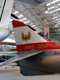 ZG477 @ EGWC - special commemorative 1969-2010 livery with No 1 Sqn badge - by Chris Hall