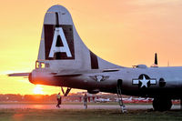 N529B @ LAL - Sunrise at 2012 Sun N Fun and N529B (Fifi), 1944 Boeing B-29, c/n: 44-62070 - what more could an aviation enthusiast want ? - by Terry Fletcher