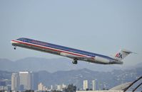 N586AA @ KLAX - Departing LAX on 25R - by Todd Royer