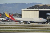 HL7616 @ KLAX - Taxiing to parking at LAX - by Todd Royer