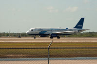 N510JB @ RSW - A320 displaying new colors (or new advertising?) - by Mauricio Morro