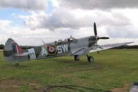G-CTIX @ X5FB - Supermarine 509 Spitfire T9 at Fishburn Airfield's VE Day celebrations in 2005.   - by Malcolm Clarke