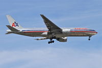 N776AN @ KORD - American Airlines Boeing 777-223, AAL154 arriving from Narita International/RJAA, RWY 10 approach KORD. - by Mark Kalfas