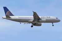 N484UA @ KORD - United Airlines Airbus A320-232, UAL622 arriving from Minneapolis/KMSP, RWY 10 approach KORD. - by Mark Kalfas