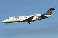D-ACRJ @ EGNT - Canadair CL-600-2B19 Regional Jet CRJ-200ER on finals to 25 at Newcastle Airport, November 2006. - by Malcolm Clarke