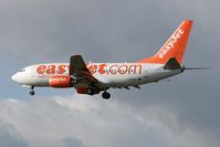 G-EZKA @ EGNT - Boeing 737-73V on finals to 25 at Newcastle Airport, March 2007. - by Malcolm Clarke