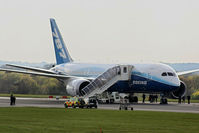 N787BX @ EGCC - Boeing 787 making it's first visit to Manchester during the UK leg of the Dream Tour - by Chris Hall