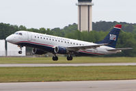 N124HQ @ ORF - US Airways Express N124HQ (FLT RPA3255) departing RWY 5 en route to Charlotte/Douglas International Airport (KCLT). - by Dean Heald