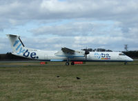 G-JEDU @ EGPH - Flybe Dash 8 arrives at EDI - by Mike stanners