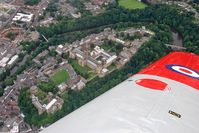 G-CBBT - Durham Cathedral & Castle from Scottish Aviation Bulldog T.1, Co Durham UK, August 2008. - by Malcolm Clarke