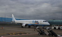 G-FBED @ EGHI - G-FBED Embraer 195 ready for push-back at Southampton - by Pete Hughes