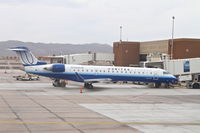 N742SK @ KPHX - SkyWest/United Express Bombardier CL-600-2C10, SKY5445 preparing for departure to KLAX at Gate 7 Phoenix Sky Harbor. - by Mark Kalfas