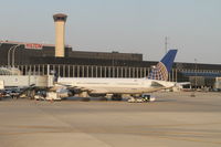 N78866 @ KORD - United Airlines Boeing 757-33N, UAL1690 at O'Hare's Gate B2, loading for a return trip to Houston Bush Intercontinental/KIAH. - by Mark Kalfas