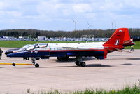 XX145 @ X3BR - ex Empire Test Pilots School Jaguar T.2A parked alongside the ex Royal Aircraft Establishment English Electric Canberra B(I).8 - by Chris Hall