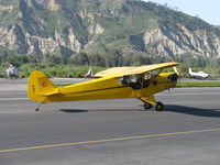 N4C @ SZP - 1947 Piper J3C-65 CUB, Continental A&C65 65 Hp, taxi to Rwy 04 - by Doug Robertson