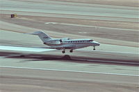 N920QS @ KLAS - NETJETS Cessna 750 arriving from KBIL,  19R approach KLAS. - by Mark Kalfas