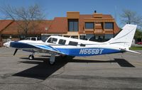 N555BT @ KAXN - Recently re-registered from N84568 to N555BT, this Piper PA-34-220T Seneca also is sporting a fresh paint job. - by Kreg Anderson