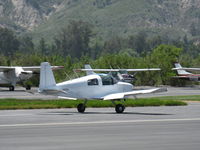 N7175L @ SZP - 1974 Grumman American AA-1B TRAINER, Lycoming O-235 108 Hp, landing roll Rwy 22 - by Doug Robertson