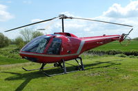 G-RCAR @ X3WY - at the Staffordshire Heliport. Wychnor - by Chris Hall