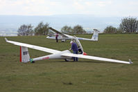 G-IUMB @ X5SB - Schleicher ASW20L, Sutton Bank, N Yorkshire, April 2009. - by Malcolm Clarke