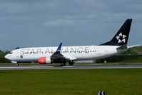 LN-RRL @ EGCC - SAS Scandinavian Airlines - by Chris Hall