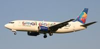 LY-FLC @ LOWG - Small Planet Airlines Boeing 737-31S - by Andi F