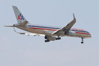 N655AA @ KORD - American Airlines Boeing 757-223, AAL457 arriving from Miami Int'l/KMIA, RWY 10 approach KORD. - by Mark Kalfas