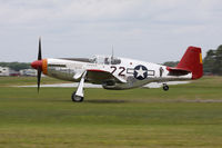 N1204 @ FA08 - take off ! Mustangs & mustangs airshow - by olivier Cortot