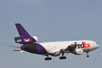 N550FE @ KORD - FedEx  Mcdonnell Douglas MD-10-10F, FDX398 arriving from Memphis Int'l /KMEM, RWY 14R approach KORD. - by Mark Kalfas