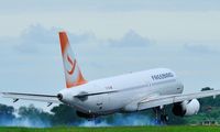 TC-FBJ @ EGSH - Smokin touch down at 09 this evening ! - by keithnewsome