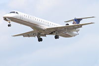 N16561 @ KORD - ExpressJet/United Express Embraer EMB-145LR, ASQ5826 arriving from Fargo, South Dakota-Joe Foss Field /KFSD, on approach to RWY 28 at Chicago's O'Hare. - by Mark Kalfas