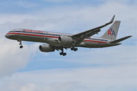N619AA @ KORD - American Airlines Boeing 757-223, AAL889 arriving from KSTL, RWY 28 approach KORD. - by Mark Kalfas