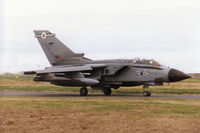 ZA455 @ EGQS - Tornado GR.1B, callsign Jackal 3, of 12 Squadron taxying to the active runway at RAF Lossiemouth in April 1996. - by Peter Nicholson