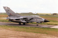 ZA455 @ EGQS - Tornado GR.1B of 12 Squadron taxying to the active runway 05 at RAF Lossiemouth in May 1996. - by Peter Nicholson