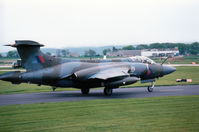 XT288 @ EGQS - Another view of this 12 Squadron Buccaneer S.2B taxying to Runway 05 at RAF Lossiemouth in May 1990. - by Peter Nicholson