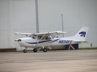 N834KS @ SLN - Parked by Kansas State hanger - by Helicopterfriend