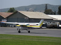 N25228 @ SZP - 1977 Cessna 152, Lycoming O-235 108 Hp, landing roll Rwy 22 - by Doug Robertson