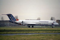 PH-MKH @ EGTC - The Fokker 100 prototype during flight trials at Cranfield in 1988. - by Malcolm Clarke